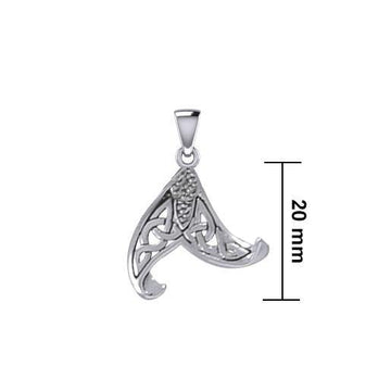 Mermaid Celtic Tail Sterling Silver Pendant TPD5473 - Jewelry